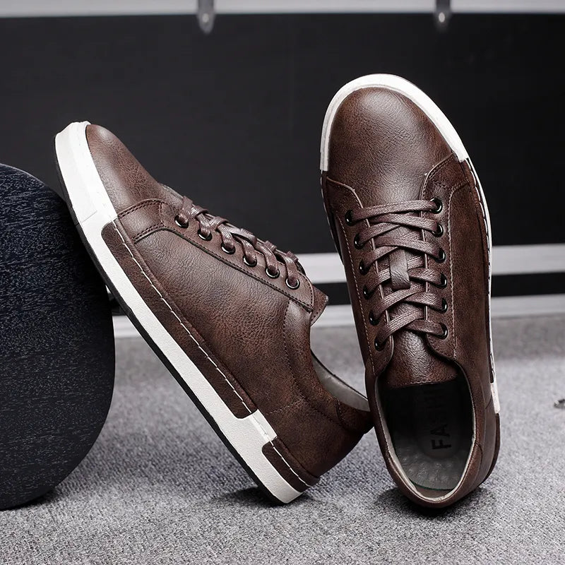Men Leather Casual Shoes Men Sneakers 2020 Autumn Brand Mens Suede Shoes Comfortable Flat Male Footwear Zapatillas Hombre
